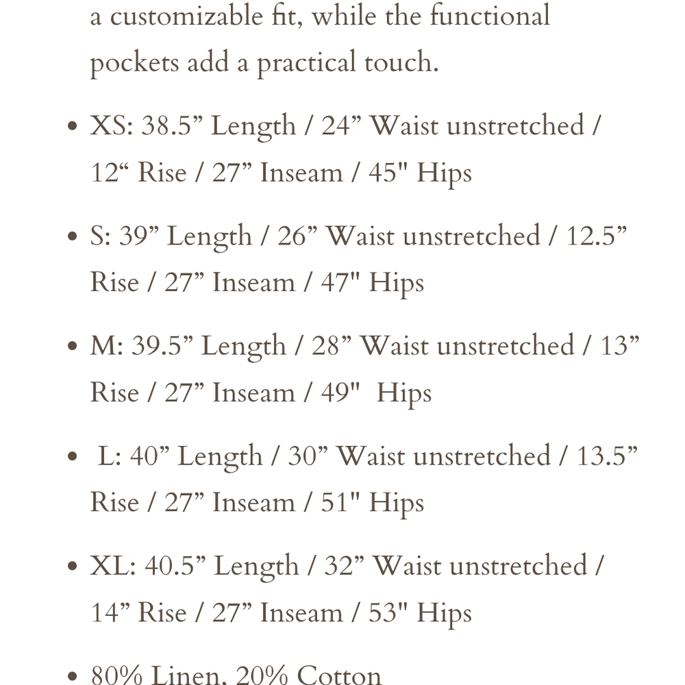 Neuflora Brown Linen Pants - Picture 5 of 5